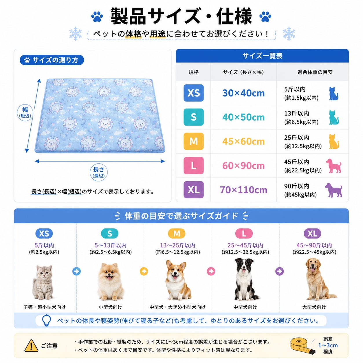 猫用ひんやりジェルマット｜夏用冷感PVC防水ペットクールマット（猫・犬兼用）
