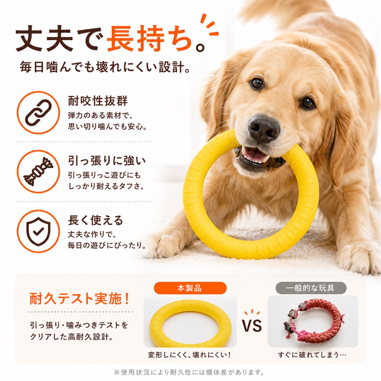S  65  .犬用デンタルおもちゃ｜耐噛み・ひとり遊び・知育トイ