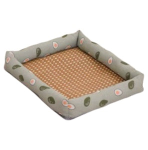 洗えるペット用猫用ベッド、小型犬用ベッド、冷却マット、正方形ペット用ベッドクッション、猫と犬用の爪とぎパッド、布製素材