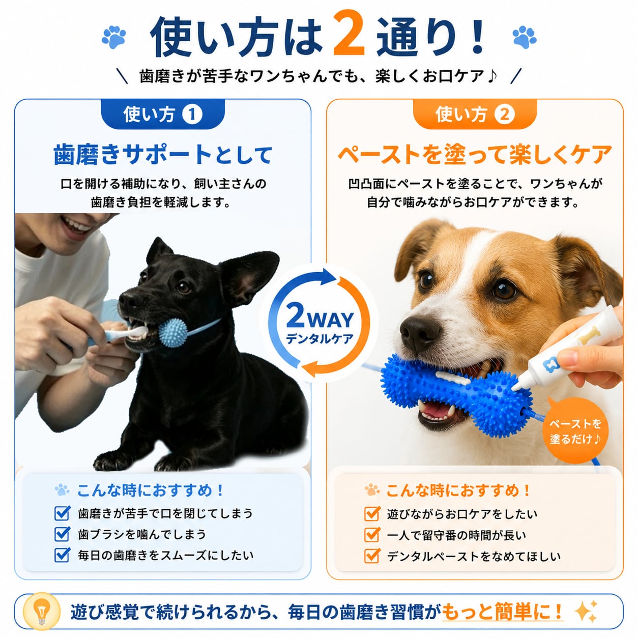 S  64  .犬用歯磨きサポート玩具 シリコン製デンタルケアスティック 噛むだけ簡単口腔ケア 歯垢対策 歯磨き補助 お手入れトイ 小型犬・中型犬対応