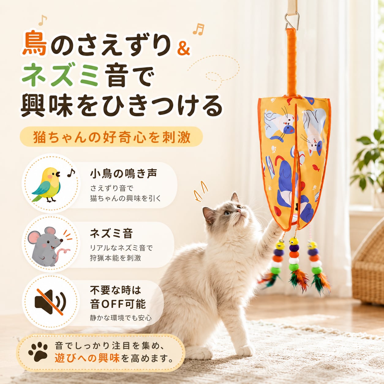 S  55  .スマート自動猫じゃらし おもちゃ