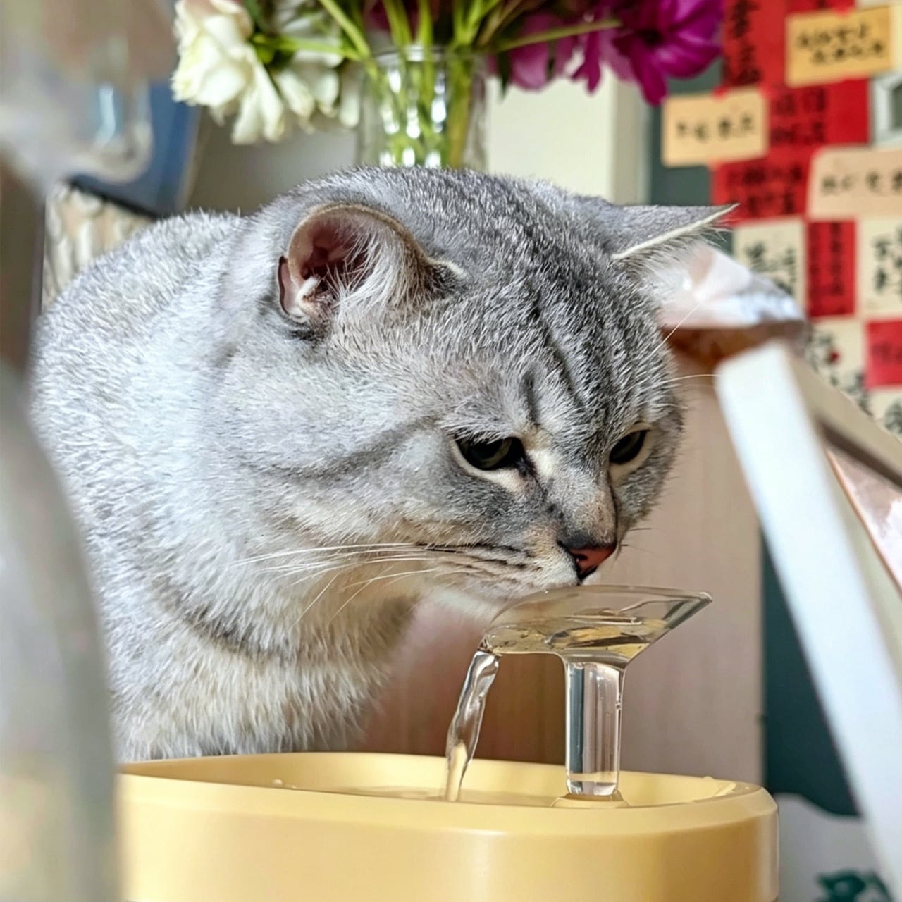 猫用自動給水器 活水循環ウォーターファウンテン フィルター搭載 静音設計 猫犬兼用 熱中症対策 水分補給 梅雨・夏対応